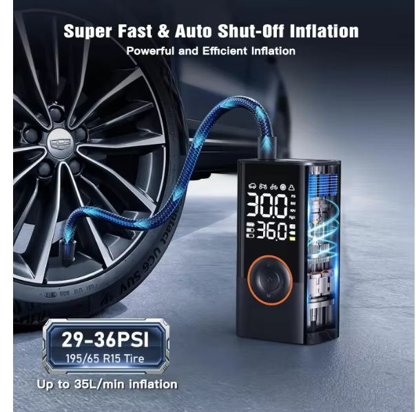 Portable Tire Inflator & Power Bank