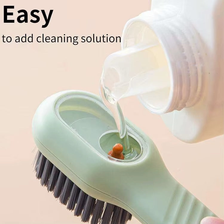 Shoe Cleaning Brush with Built-In Soap Dispenser