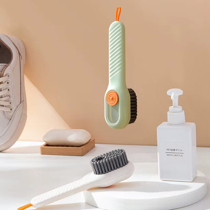 Shoe Cleaning Brush with Built-In Soap Dispenser