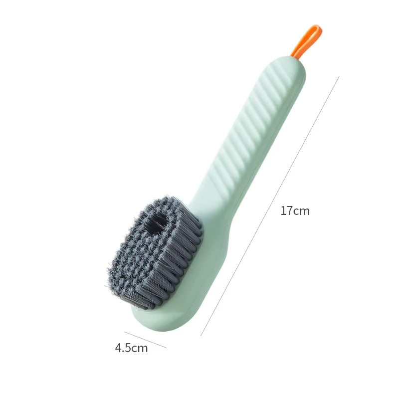 Shoe Cleaning Brush with Built-In Soap Dispenser