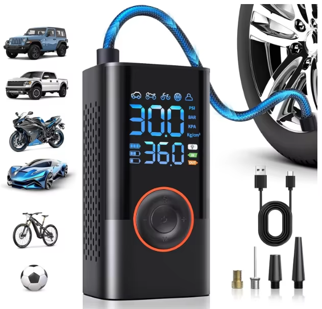 Portable Tire Inflator & Power Bank