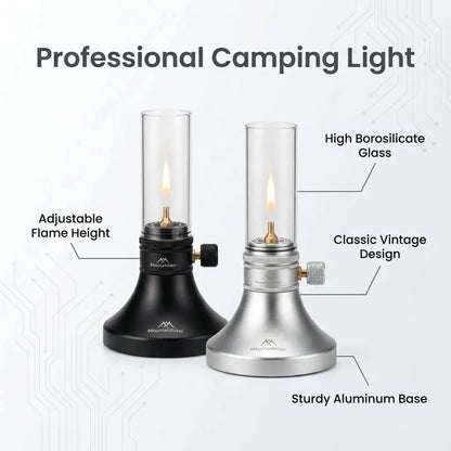 Mini Gas Camping Lantern – Real Flame Outdoor Light