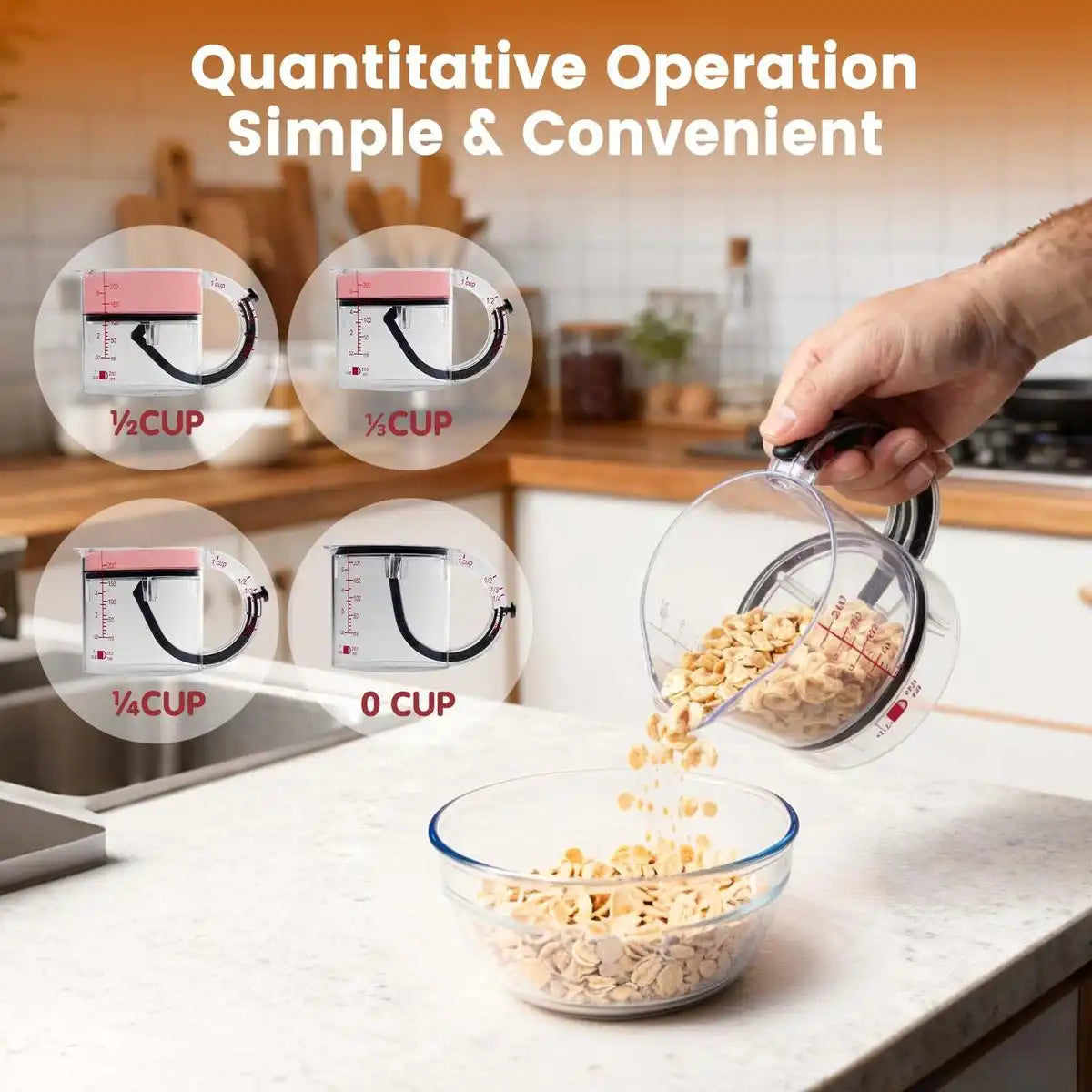 4-in-1 Adjustable Measuring Cup