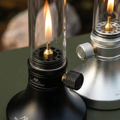 Mini Gas Camping Lantern – Real Flame Outdoor Light