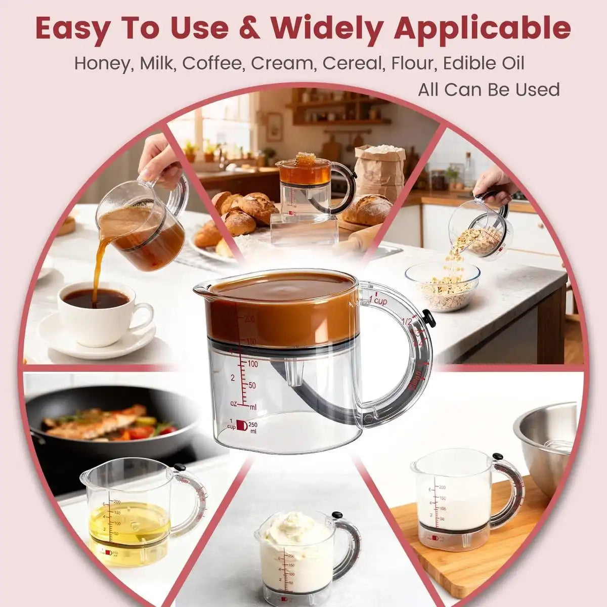 4-in-1 Adjustable Measuring Cup
